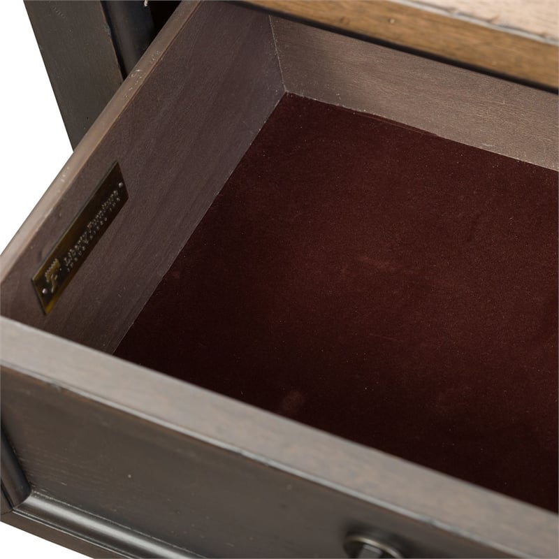 Liberty Furniture Americana Farmhouse 2 Drawer Night Stand USB Charging - Black