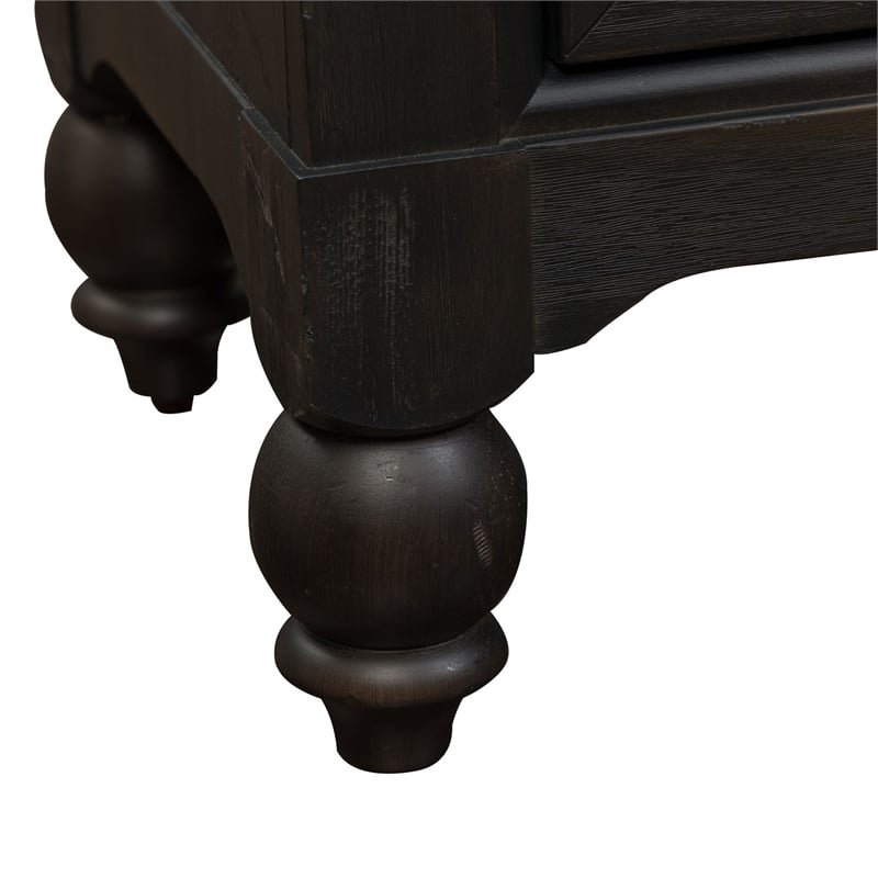 Liberty Furniture Americana Farmhouse 2 Drawer Night Stand USB Charging - Black