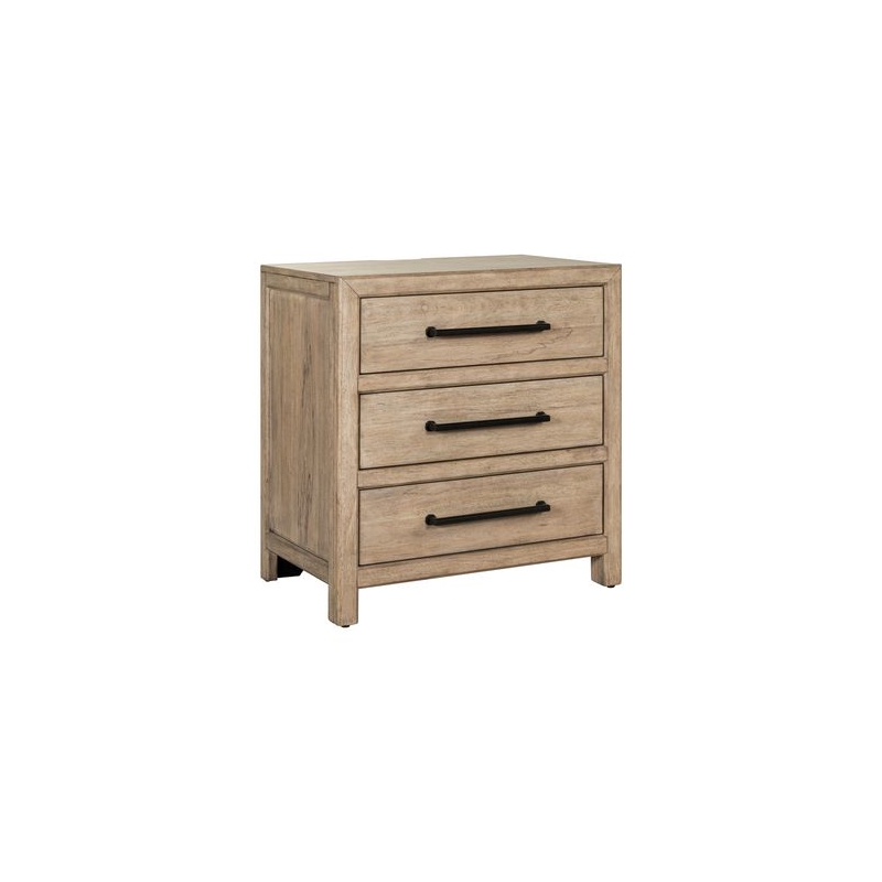 Liberty Furniture Proximity Place Bedroom Nightstand with Charging Station Brown