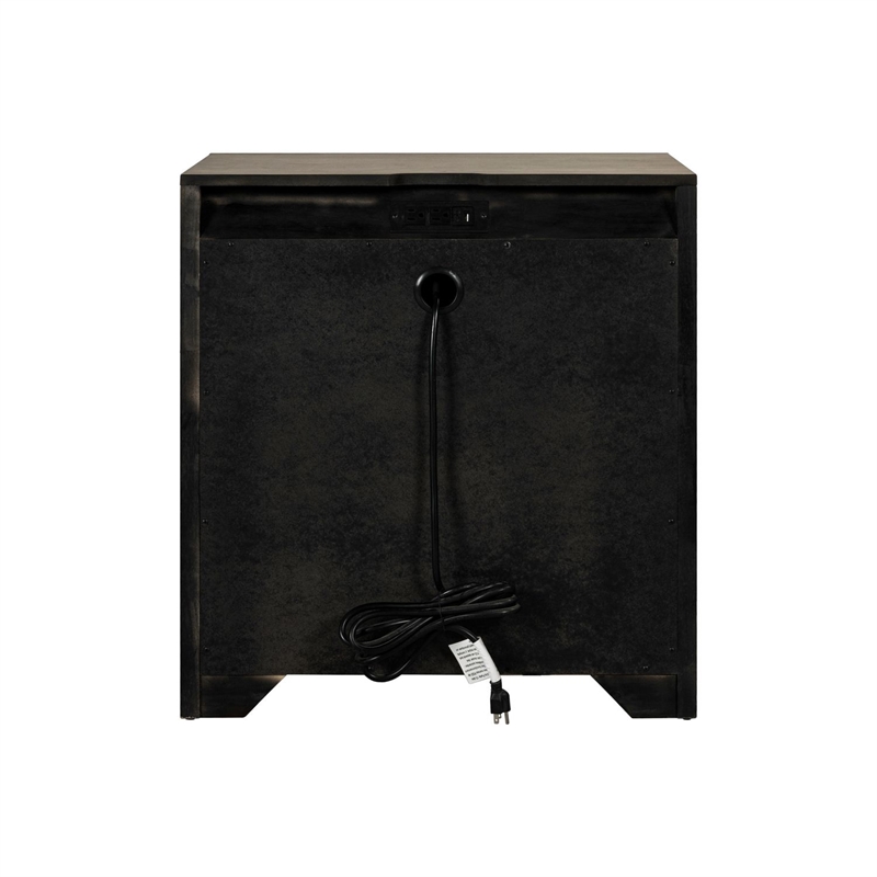 Liberty Furniture Proximity Place Bedroom Nightstand with Charging Station Brown
