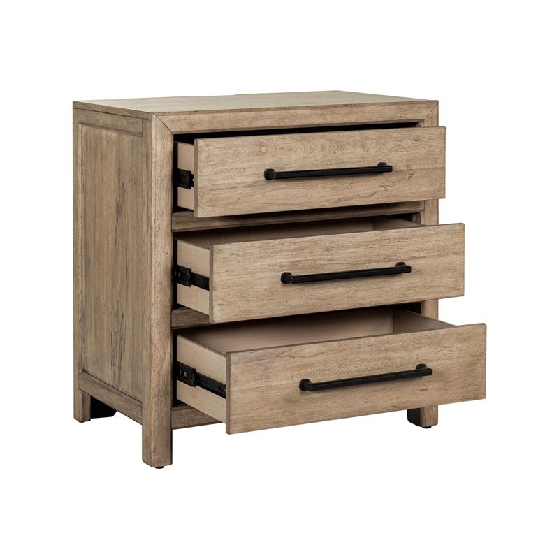 Liberty Furniture Proximity Place Bedroom Nightstand with Charging Station Brown