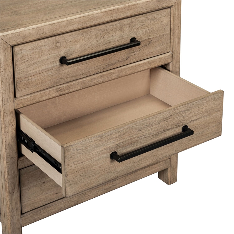 Liberty Furniture Proximity Place Bedroom Nightstand with Charging Station Brown
