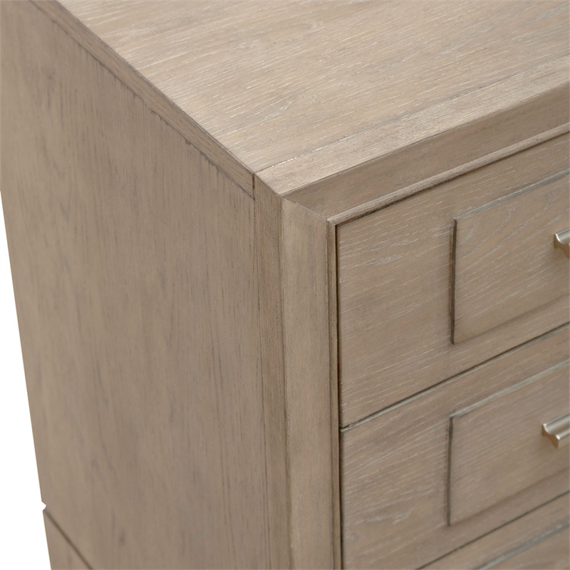 Liberty Furniture Brentwood 3 Drawer Nightstand with Charging Station - Brown