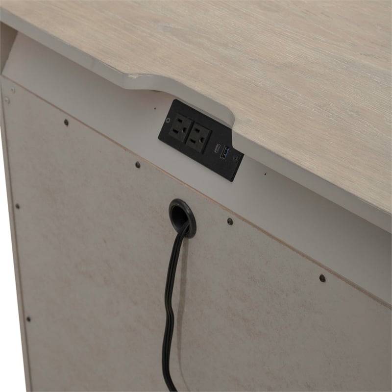 Liberty Furniture Brentwood 3 Drawer Nightstand with Charging Station - Brown