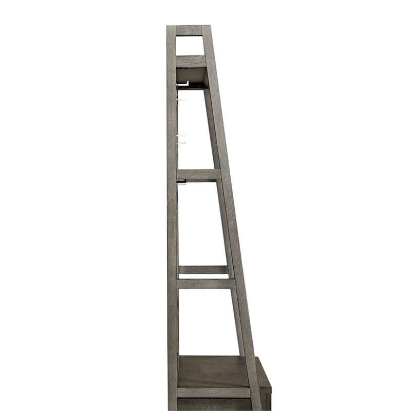 Liberty Furniture Modern Farmhouse 2 Piece Mirror Hall Tree Storage Set - Gray