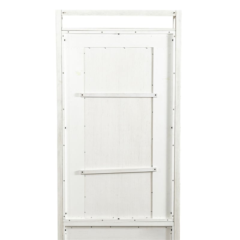 Liberty Furniture Modern Farmhouse 2 Piece Mirror Hall Tree Storage Set - White