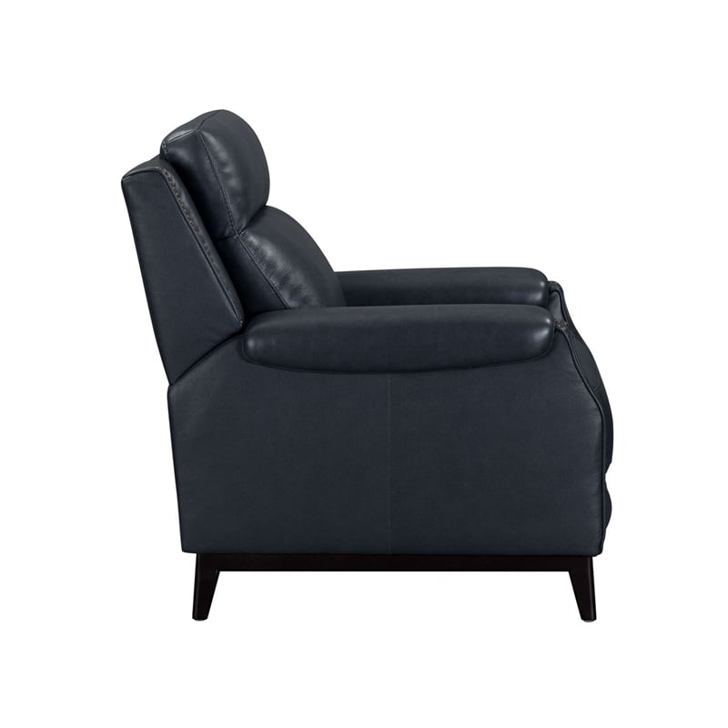 Liberty Furniture Rawling Manual Pushback Recliner Chair - York Navy Leather
