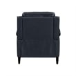 Liberty Furniture Rawling Manual Pushback Recliner Chair - York Navy Leather