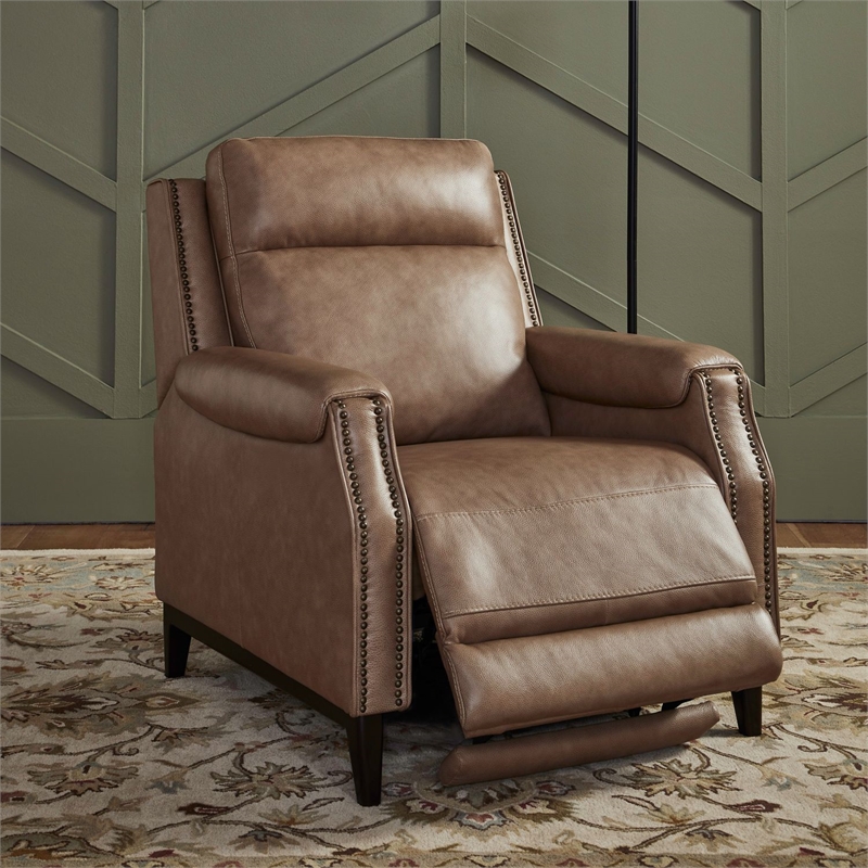 Liberty Furniture Rawling Manual Pushback Recliner Chair - York Sand Leather