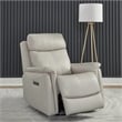 Liberty Furniture Rowland Power Recliner Chair with Charging Port - Neutral
