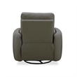 Liberty Furniture Reilly Power Recliner Swivel Chair with Cushion Arms- Gray