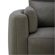 Liberty Furniture Reilly Power Recliner Swivel Chair with Cushion Arms- Gray
