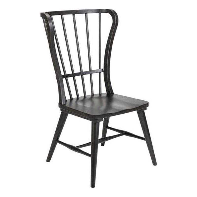 Liberty Furniture River Place Dining Windsor Back Side Chair - Black  - White