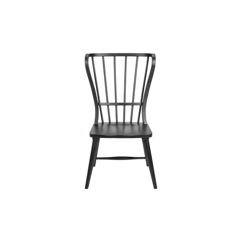 Liberty Furniture River Place Dining Windsor Back Side Chair - Black  - White