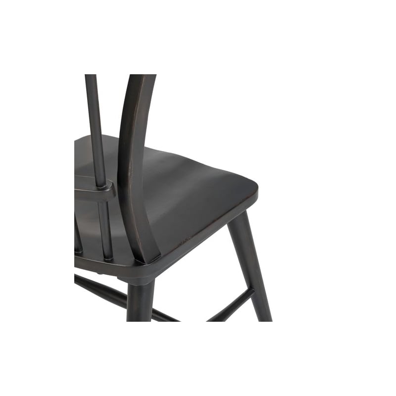 Liberty Furniture River Place Dining Windsor Back Side Chair - Black  - White
