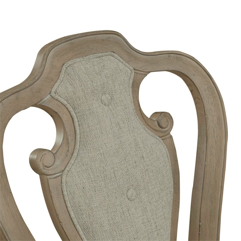 Liberty Furniture Magnolia Manor Splat Back Upholstered Side Chairs 2 Pack Brown