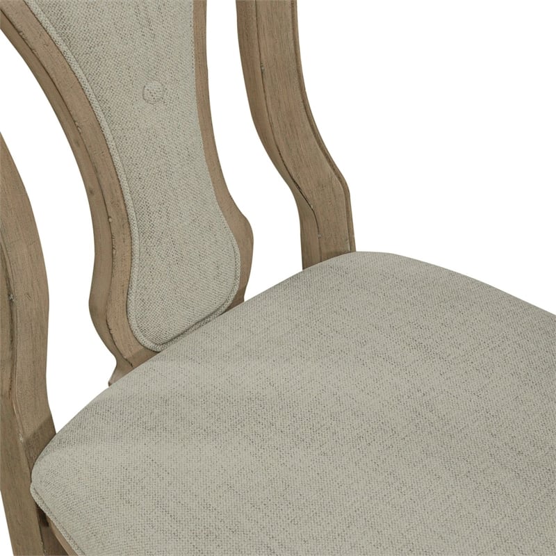 Liberty Furniture Magnolia Manor Splat Back Upholstered Side Chairs 2 Pack Brown