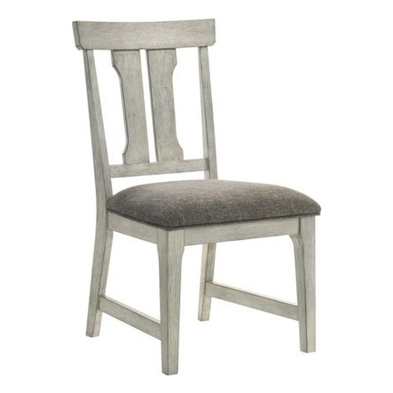 Liberty Furniture Hallendale Dining Room Splat Back Side Chairs Set of 2 - White