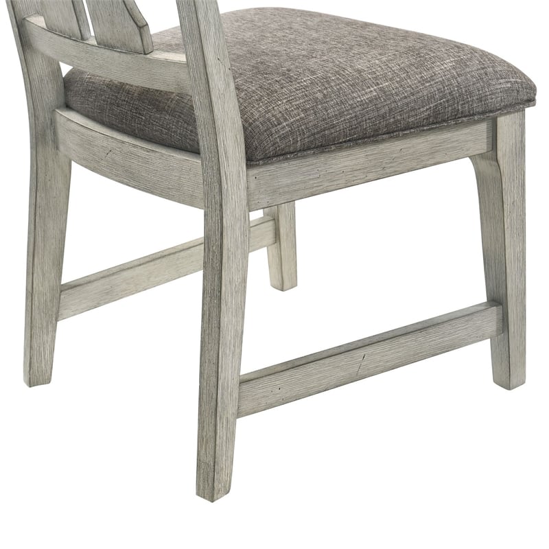 Liberty Furniture Hallendale Dining Room Splat Back Side Chairs Set of 2 - White