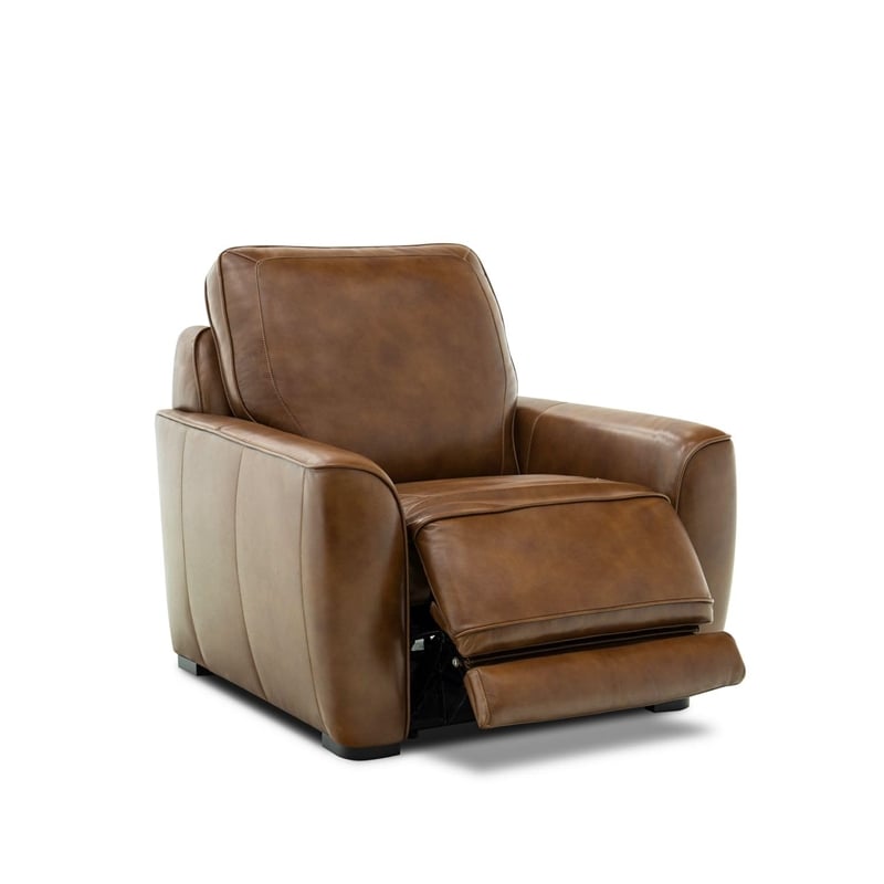 Liberty Furniture Blake Power Recliner Chair with Charging Station - Brown