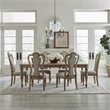 Liberty Furniture Magnolia Manor 7 Piece Rectangular Dining Table Set - Brown