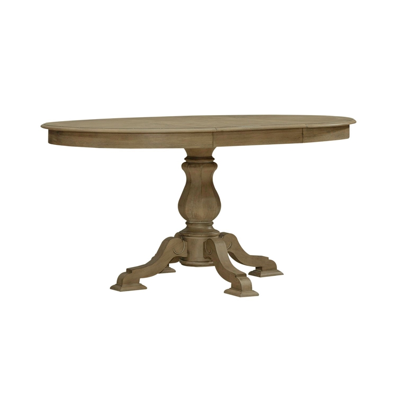 Liberty Furniture Magnolia Manor 5 Piece Pedestal Dining Room Table Set - Brown