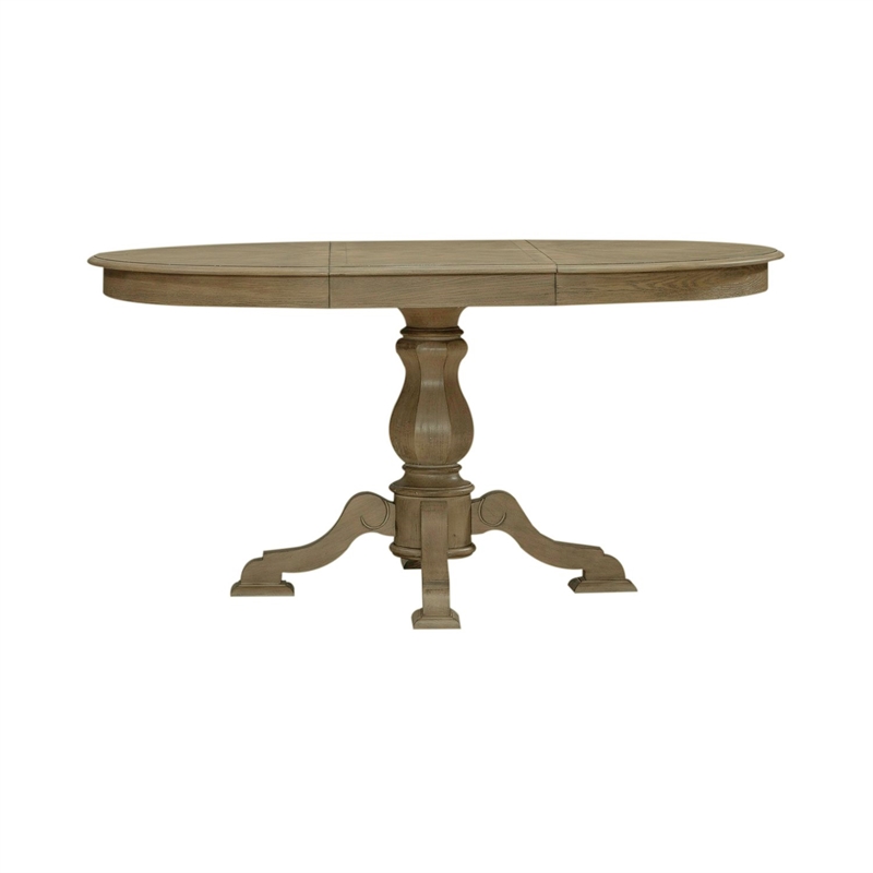Liberty Furniture Magnolia Manor 5 Piece Pedestal Dining Room Table Set - Brown