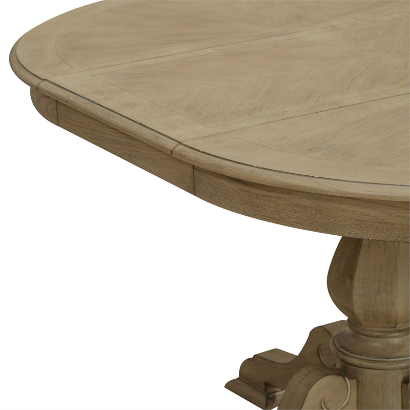 Liberty Furniture Magnolia Manor 5 Piece Pedestal Dining Room Table Set - Brown