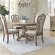 Liberty Furniture Magnolia Manor 5 Piece Pedestal Dining Room Table Set - Brown