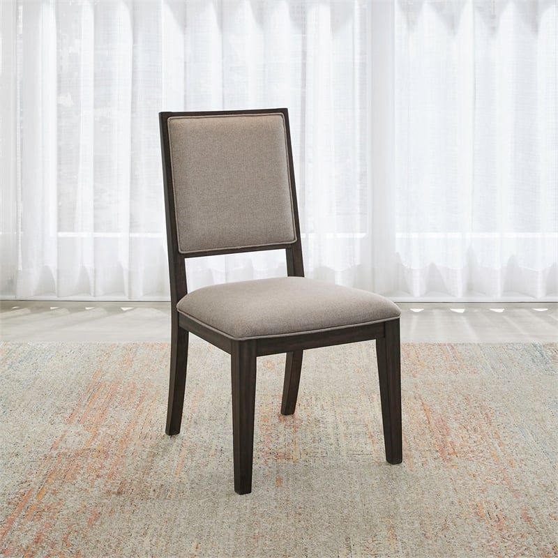 Liberty Furniture Modern Edge 7 Piece Rectangular Dining Room Table Set - Brown