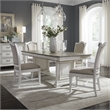 Liberty Furniture Abbey Park 5 Piece Trestle Dining Room Table Set - White