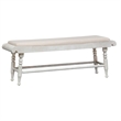 Liberty Furniture Whitney 6 Piece Trestle Dining Room Table Set - White Oak Wood