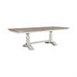 Liberty Furniture Whitney 7 Piece Trestle Dining Room Table Set - White Oak Wood
