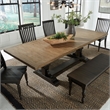 Liberty Furniture Harvest Home 7 Piece Trestle Dining Room Table Set - Black