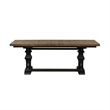 Liberty Furniture Harvest Home 7 Piece Trestle Dining Room Table Set - Black