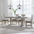 Liberty Furniture Hallendale 5 Piece Trestle Dining Room Table Set - White