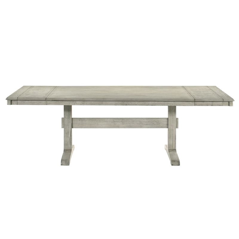 Liberty Furniture Hallendale 7 Piece Trestle Dining Room Table Set - White