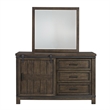 Liberty Furniture Thornwood Hills Full Bookcase Bed Dresser & Mirror - Brown