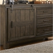 Liberty Furniture Thornwood Hills Full Bookcase Bed Dresser & Mirror - Brown