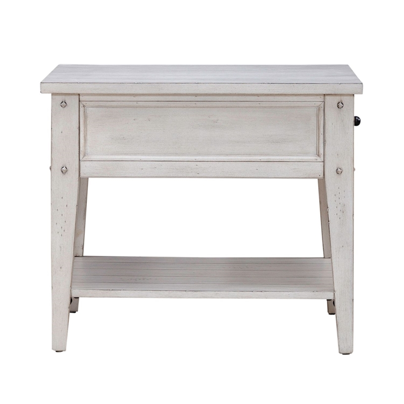Liberty Furniture Lake House Opt 3 Piece Living Room Set Coffee Table & 2 End Tables Weathered White Oak Wood