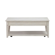 Liberty Furniture Lake House Opt 3 Piece Living Room Set Coffee Table & 2 End Tables Weathered White Oak Wood