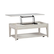 Liberty Furniture Lake House Opt 3 Piece Living Room Set Coffee Table & 2 End Tables Weathered White Oak Wood
