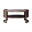 Liberty Furniture Warren Park Living Room Round Cocktail Table - Brown Oak Wood