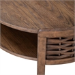 Liberty Furniture Warren Park Living Room Round Cocktail Table - Brown Oak Wood