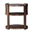 Liberty Furniture Warren Park Living Room Round Chairside Table - Brown Oak Wood