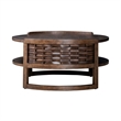 Liberty Furniture Warren Park Opt 3 Piece Living Room Set Round Cocktail Table & 2 End Tables - Brown Oak Wood