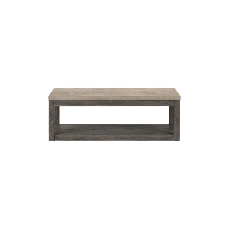 Liberty Furniture Piedmont 3 Piece Living Room Set Cocktail Table & 2 End Tables Charcoal Brown Oak Wood