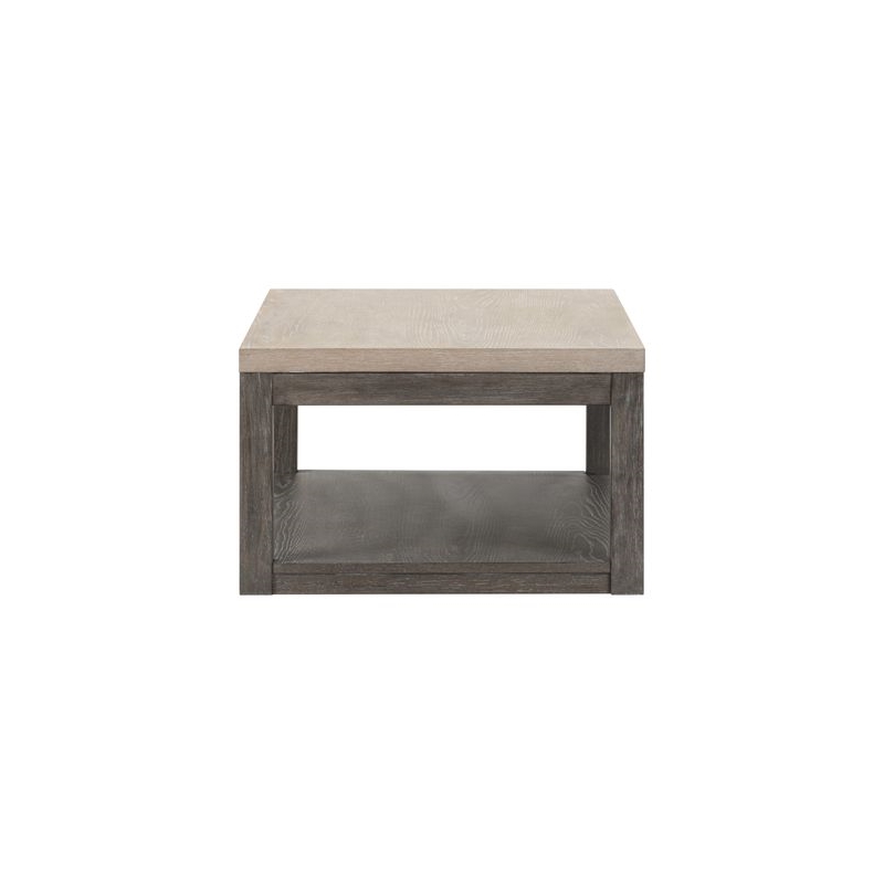 Liberty Furniture Piedmont 3 Piece Living Room Set Cocktail Table & 2 End Tables Charcoal Brown Oak Wood