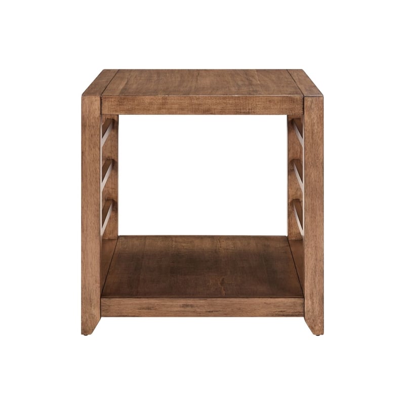 Liberty Furniture Shaker Lakes Living Room End Table - Brown Maple