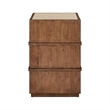 Liberty Furniture Shaker Lakes Living Room Granite Top Chairside Table - Brown Maple Wood
